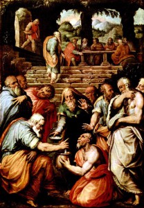  The Prophet Elisha Cleaning Naaman Giorgio Vasari (1560)