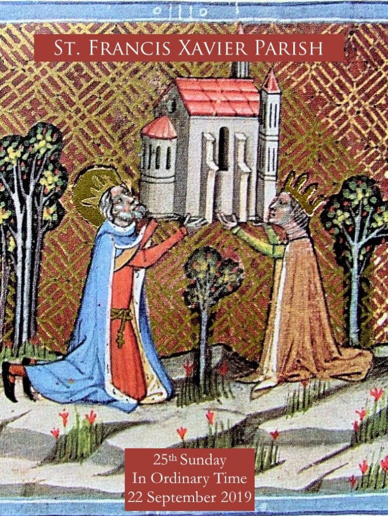 SFX Bulletin Sep 22 2019 Cover St. Francis Xavier Parish