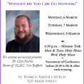 Parish Lenten Mission March 6-8 (& Recordings)